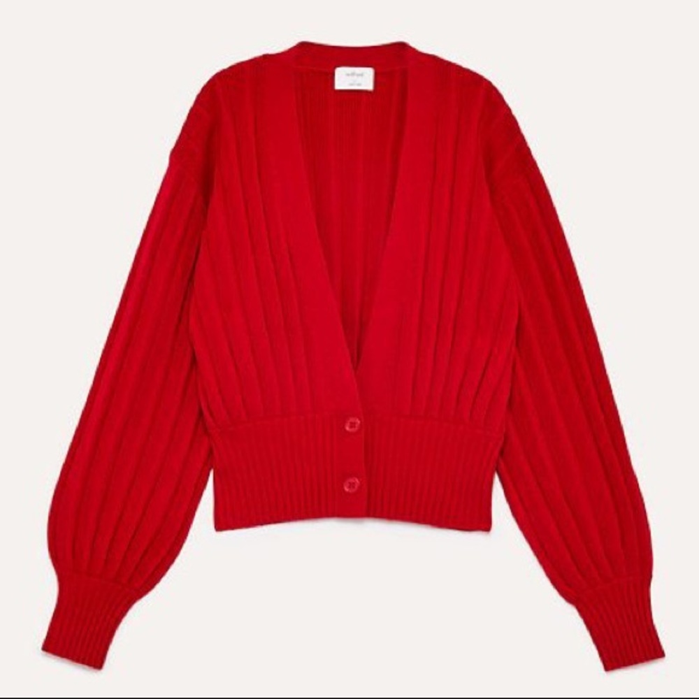 Aritzia Wilfred | Thais Cardigan in Red